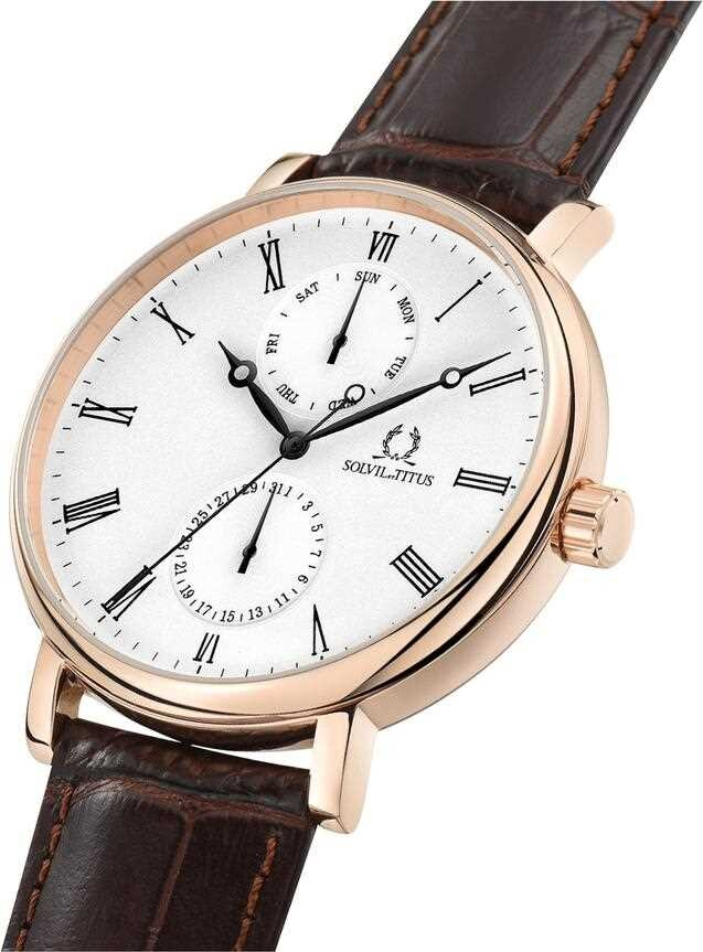 [MEN] Classicist Multi-Function Quartz Leather Watch [W06-03300-001]
