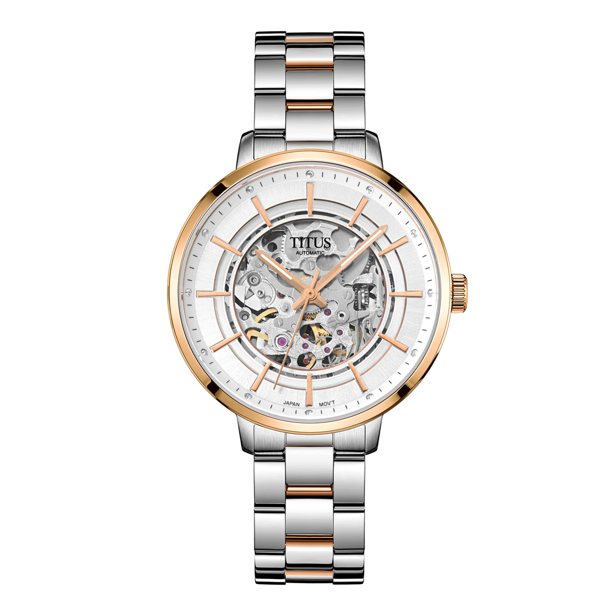 [WOMEN] Enlight 3 Hands Automatic Stainless Steel Watch [W06-03306-002]