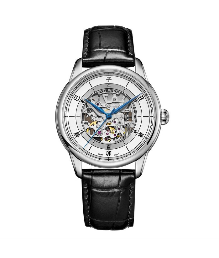 [MEN] Classic 3 Hands Automatic Leather Watch [W06-03309-004]