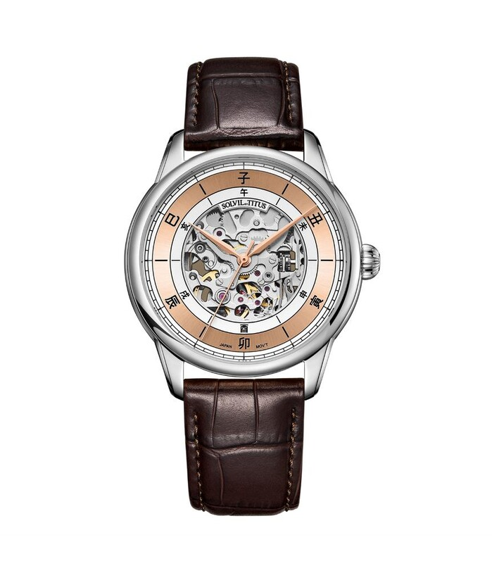 [MEN] Classic 3 Hands Automatic Leather Watch [W06-03309-005]
