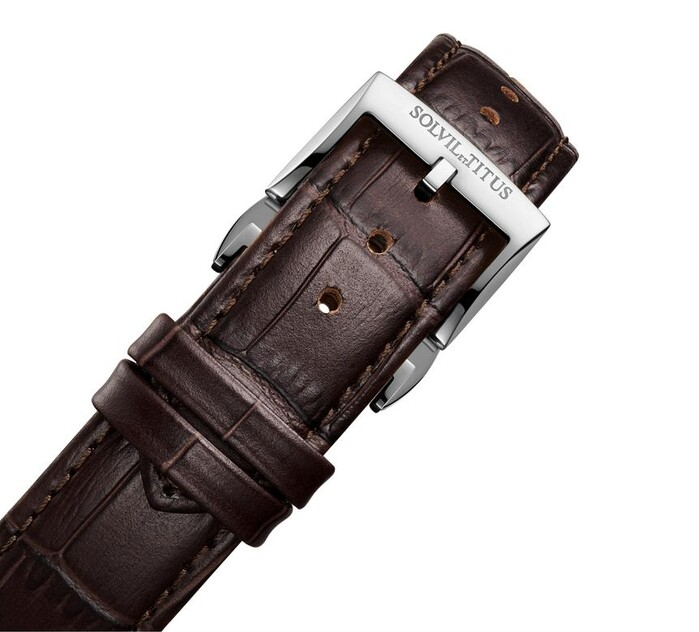 [MEN] Enlight 3 Hands Automatic Leather Watch [W06-03309-005]