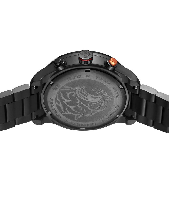 [MEN] Lion Dance Saber Chronograph Quartz Stainless Steel Watch [W06-03318-001]