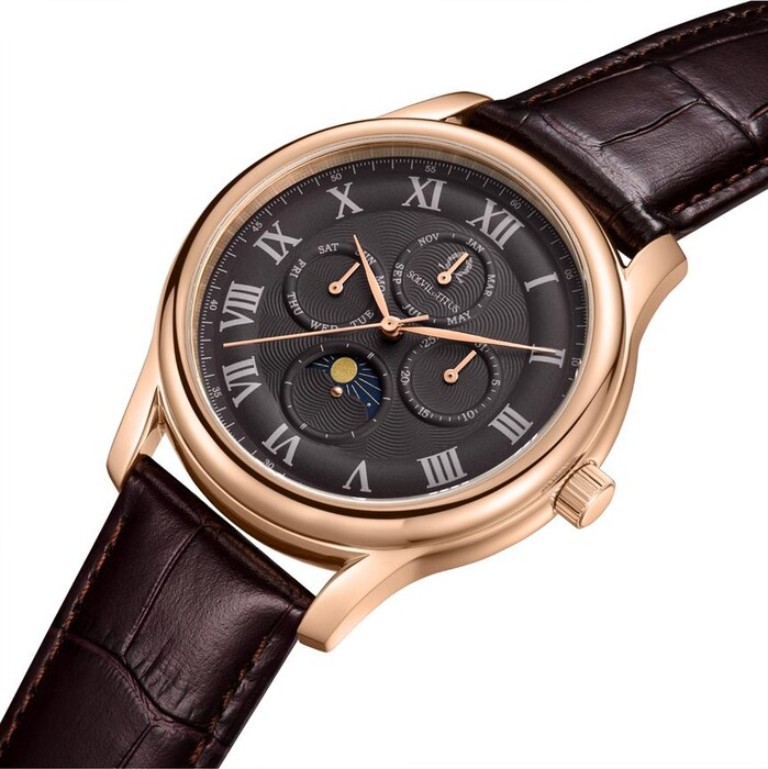 [MEN] Classicist Multi-Function with Day Night Indicator Quartz Leather Watch [W06-03322-004]