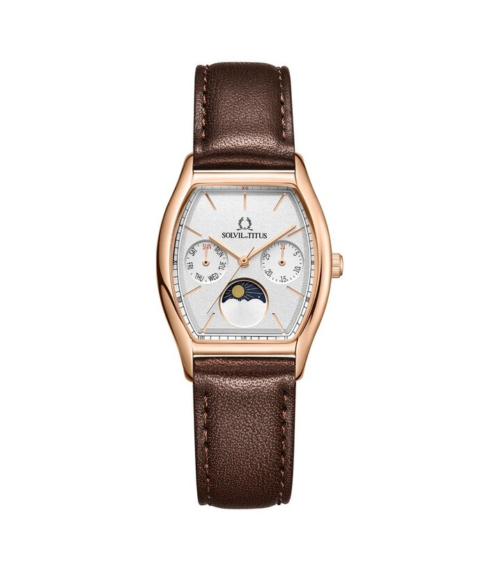 [WOMEN] Barista Multi-Function Quartz Leather Watch [W06-03324-002]