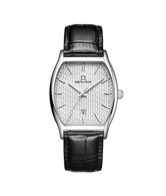 [MEN] Barista 3 Hands Date Quartz Leather Watch [W06-03325-001]