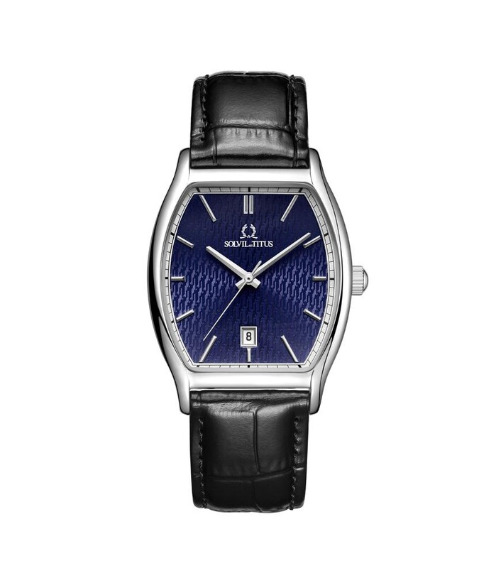 [MEN] Barista 3 Hands Date Quartz Leather Watch [W06-03325-002]