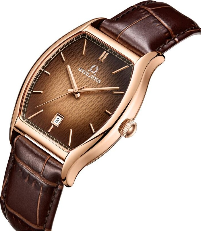 [MEN] Barista 3 Hands Date Quartz Leather Watch [W06-03325-005]