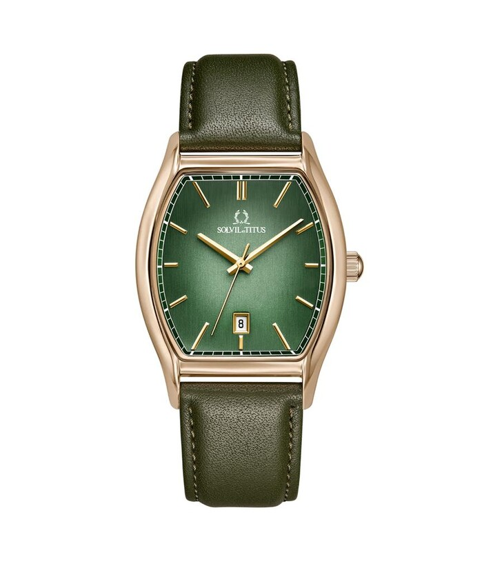 [MEN] Barista 3 Hands Date Quartz Leather Watch [W06-03325-006]