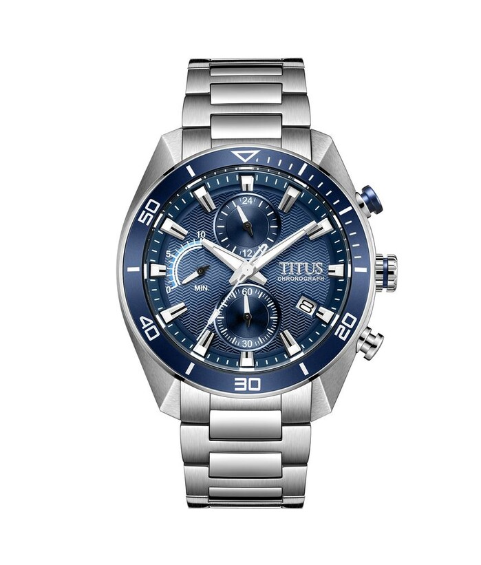 [MEN] Modernist Chronograph Quartz Stainless Steel Watch [W06-03331-001]