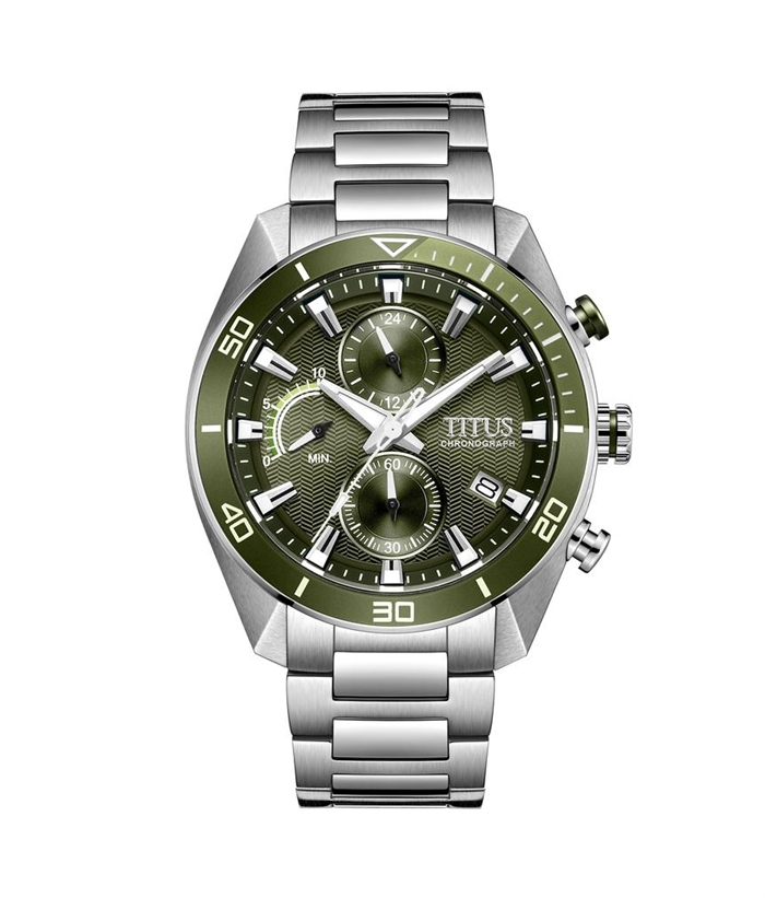 [MEN] Modernist Chronograph Quartz Stainless Steel Watch [W06-03331-002]