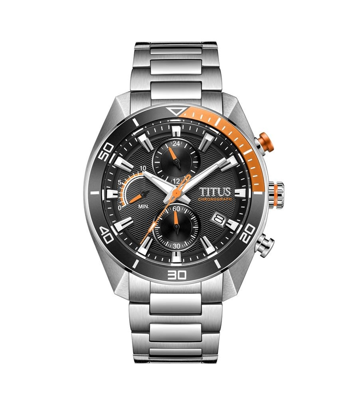 [MEN] Modernist Chronograph Quartz Stainless Steel Watch [W06-03331-003]