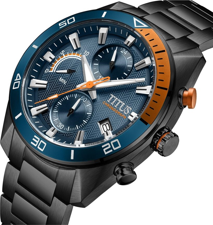 [MEN] Modernist Chronograph Quartz Stainless Steel Watch [W06-03331-004]