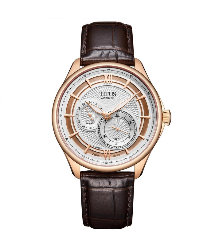 [MEN] Classic Multi-Function Automatic Leather Watch [W06-03332-004]