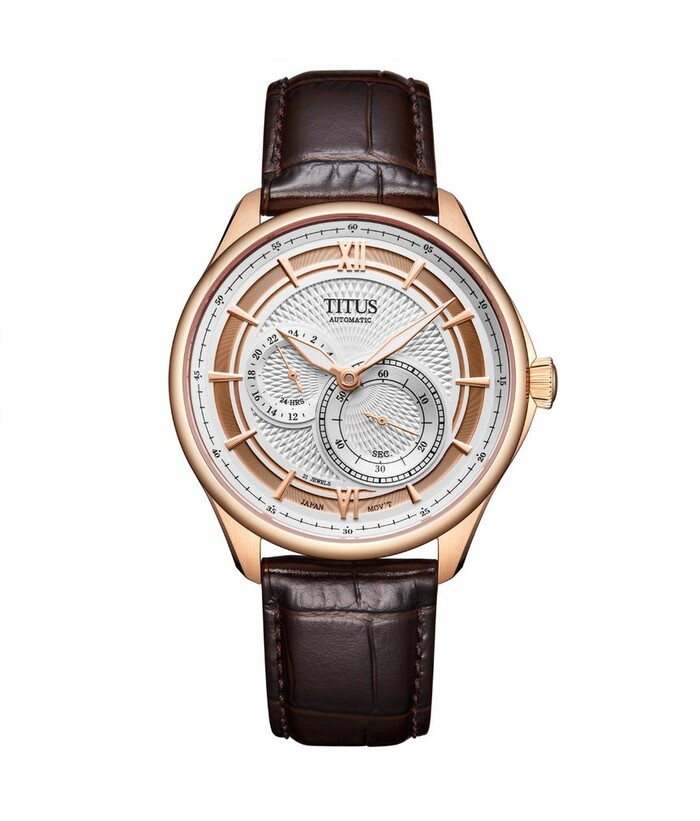 [MEN] Exquisite Multi-Function Automatic Leather Watch [W06-03332-004]
