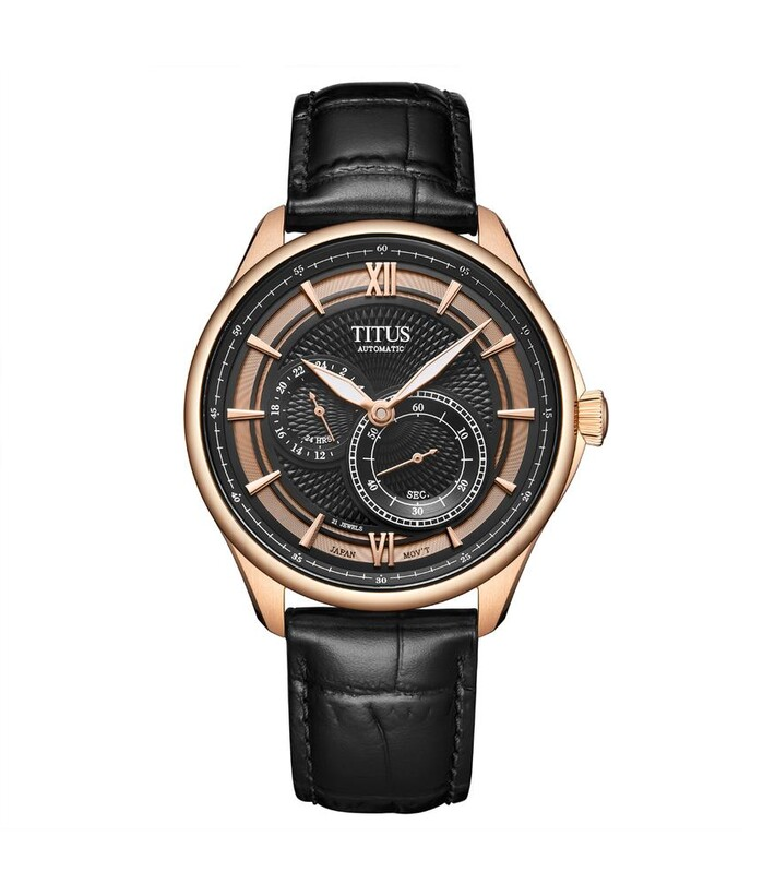 [MEN] Classic Multi-Function Automatic Leather Watch [W06-03332-005]