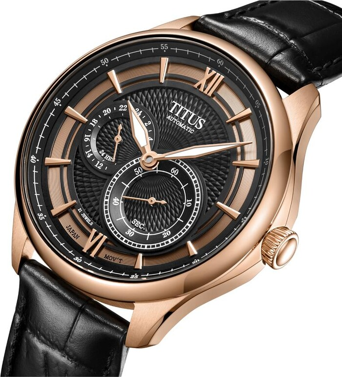 [MEN] Exquisite Multi-Function Automatic Leather Watch [W06-03332-005]