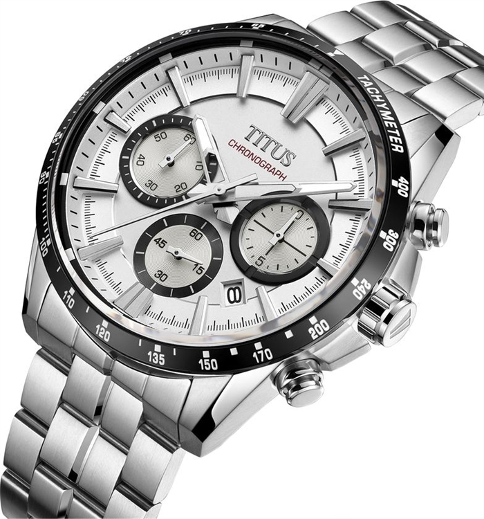 [MEN] Saber Chronograph Quartz Stainless Steel Watch [W06-03337-001]
