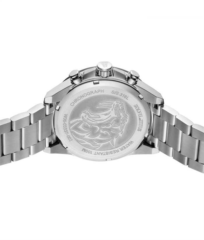 [MEN] Saber Chronograph Quartz Stainless Steel Watch [W06-03337-002]