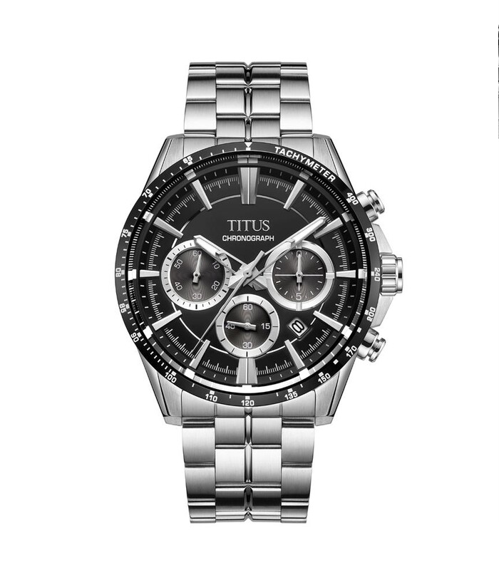 [MEN] Saber Chronograph Quartz Stainless Steel Watch [W06-03337-007]