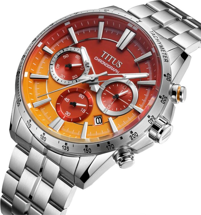 [MEN] Saber Chronograph Quartz Stainless Steel Watch [W06-03337-013]