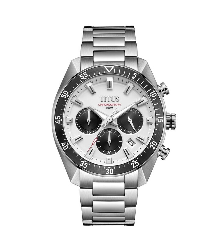 [MEN] Modernist Chronograph Quartz Stainless Steel Watch [W06-03338-001]