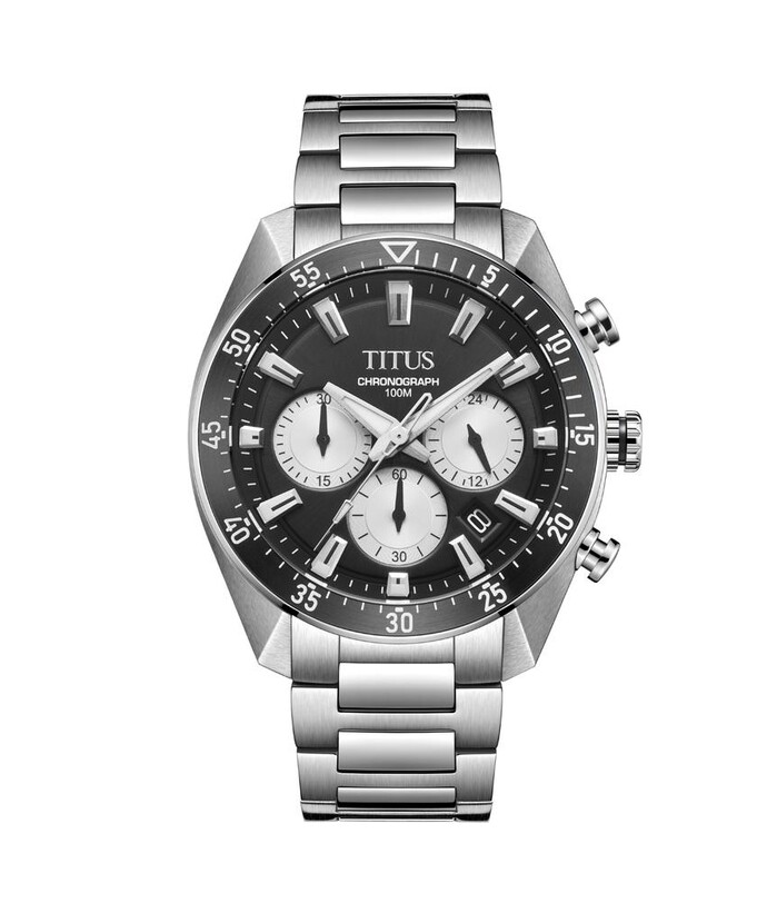 [MEN] Modernist Chronograph Quartz Stainless Steel Watch [W06-03338-002]