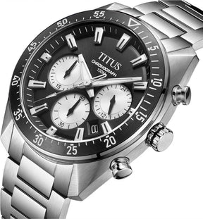 [MEN] Modernist Chronograph Quartz Stainless Steel Watch [W06-03338-002]