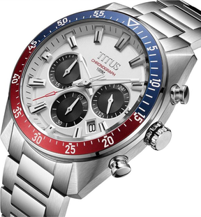 [MEN] Modernist Chronograph Quartz Stainless Steel Watch [W06-03338-005]