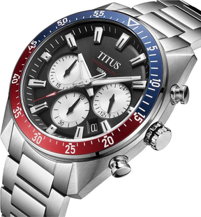 [MEN] Modernist Chronograph Quartz Stainless Steel Watch [W06-03338-006]
