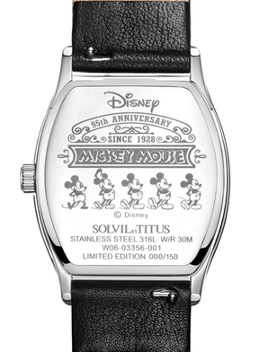 [WOMEN] Solvil et Titus x "Mickey Mouse 95th Anniversary" Multi-Function with Day Night Indicator Quartz Leather Watch [W06-03356-001]