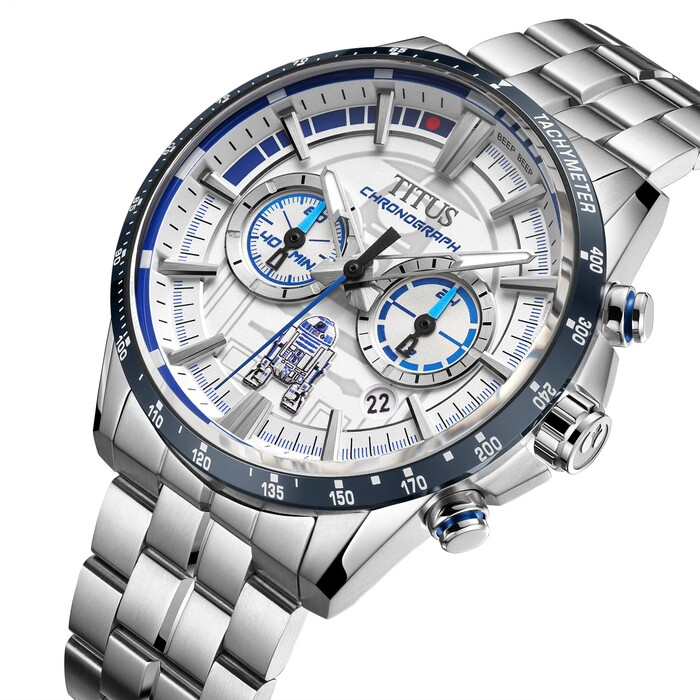 [MEN] Solvil et Titus x Star Wars 「R2-D2」Limited Edition Chronograph Quartz Stainless Steel Watch [W06-03365-001]
