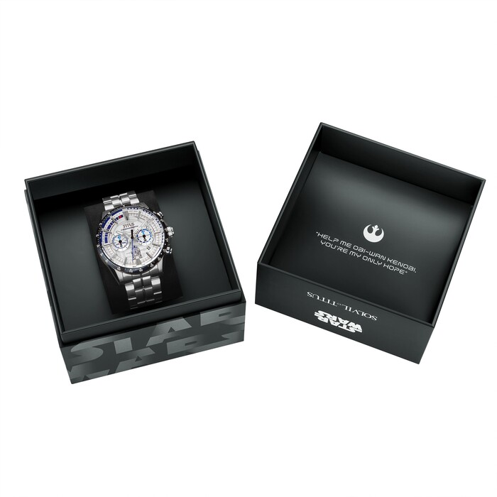 [Men] Solvil et Titus x Star Wars 「R2-D2」Limited Edition Chronograph Quartz Stainless Steel Watch [W06-03365-001]