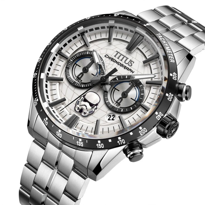 [MEN] Solvil et Titus x Star Wars 「Stormtrooper」Limited Edition Chronograph Quartz Stainless Steel Watch [W06-03365-002]
