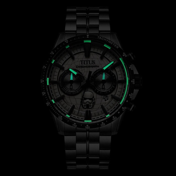 [MEN] Solvil et Titus x Star Wars 「Stormtrooper」Limited Edition Chronograph Quartz Stainless Steel Watch [W06-03365-002]