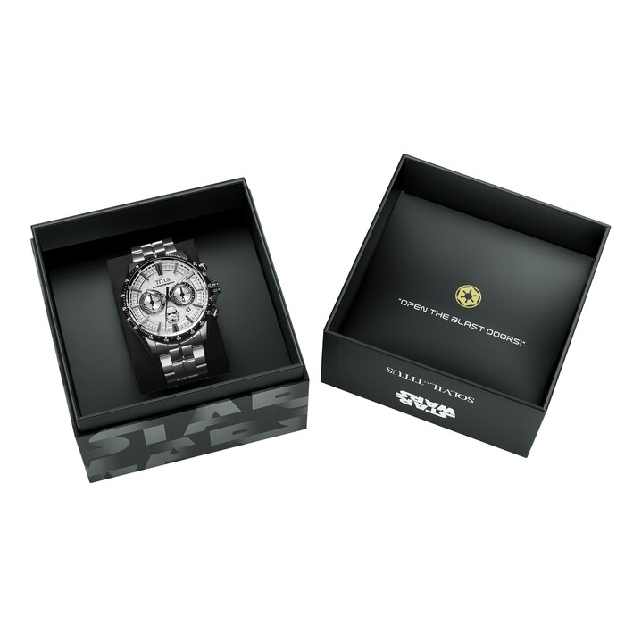 [MEN] Solvil et Titus x Star Wars 「Stormtrooper」Limited Edition Chronograph Quartz Stainless Steel Watch [W06-03365-002]