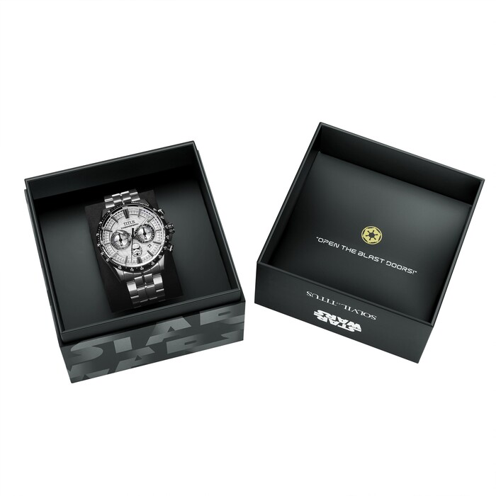 [Men] Solvil et Titus x Star Wars 「Stormtrooper」Limited Edition Chronograph Quartz Stainless Steel Watch [W06-03365-002]
