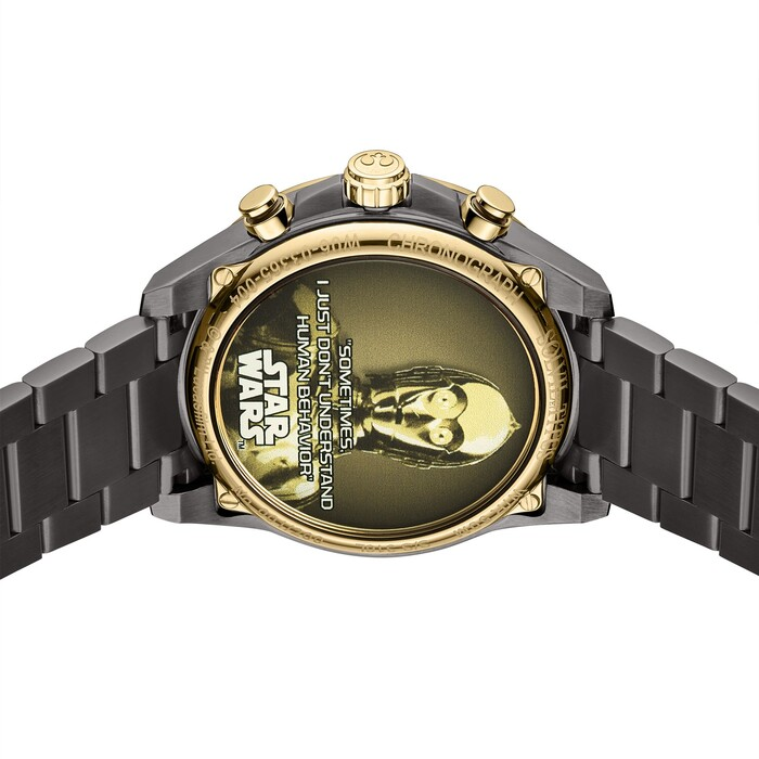 [Men] Solvil et Titus x Star Wars 「C-3PO」Limited Edition Chronograph Quartz Stainless Steel Watch [W06-03365-004]