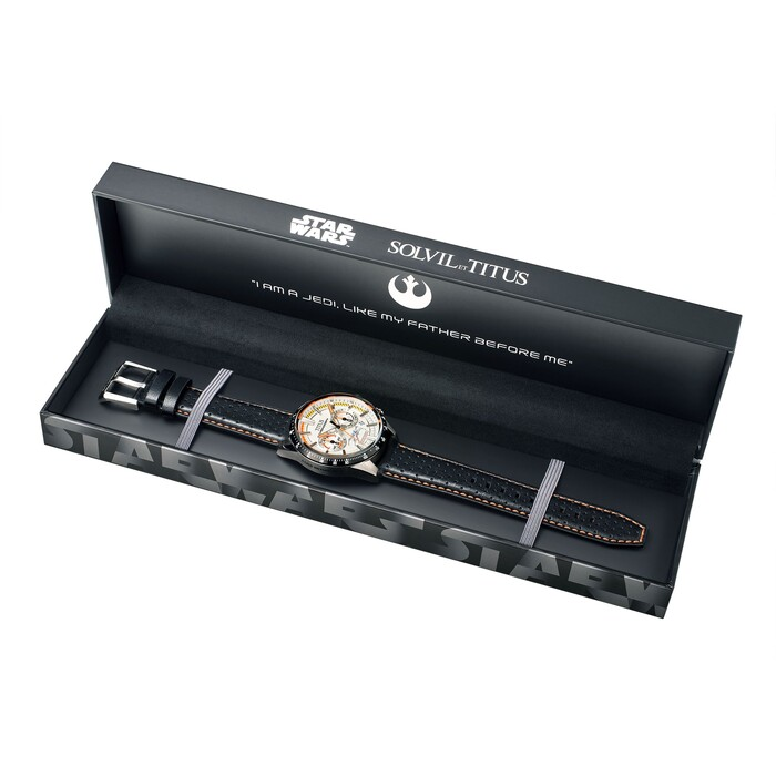 [Men] Solvil et Titus x Star Wars 「Luke Skywalker」Limited Edition Chronograph Quartz Leather Watch [W06-03365-005]