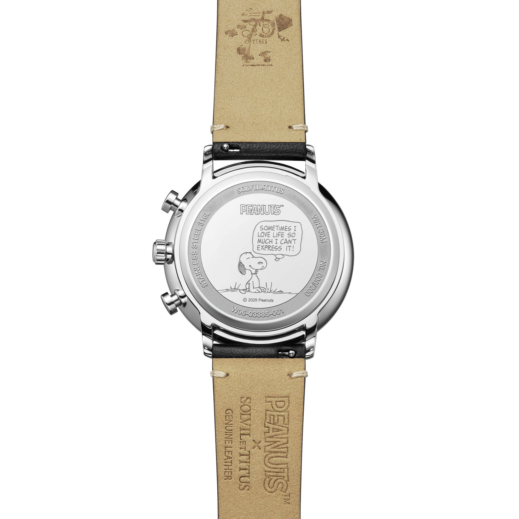 [Pre-Order] Solvil et Titus x Peanuts 75th Anniversary Nordic Tale Collection Limited Edition Pair Watch (Men's Version) (Limited to 200 pieces) [W06-03385-001]