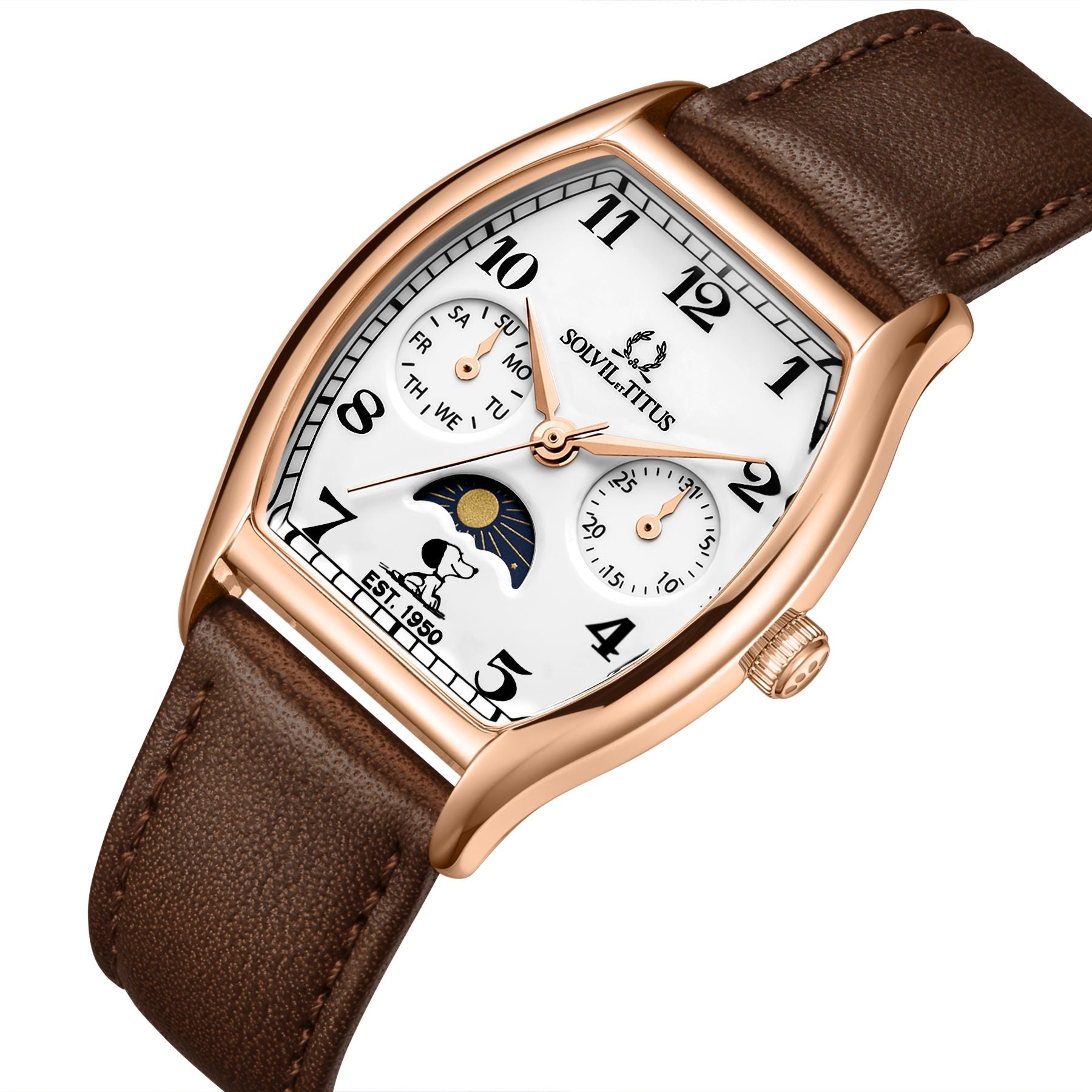 [Pre-Order] Solvil et Titus x Peanuts 75th Anniversary Barista Collection Limited Edition Multifunction Watch (Men's Version) (Limited to 100 pieces) [W06-03387-001]