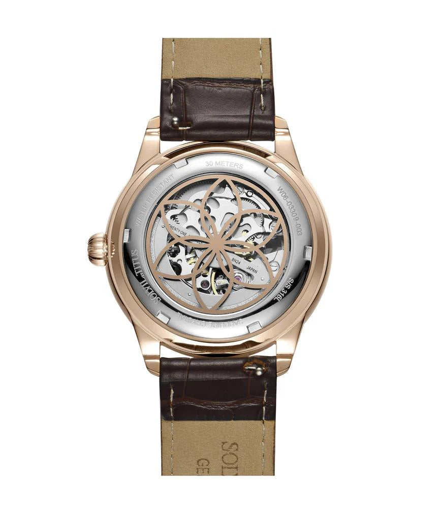 [MEN] Classic 3 Hands Automatic Leather Watch [W06-03309-003]