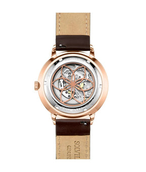 [MEN] Enlight 3 Hands Automatic Leather Watch [W06-03305-005]