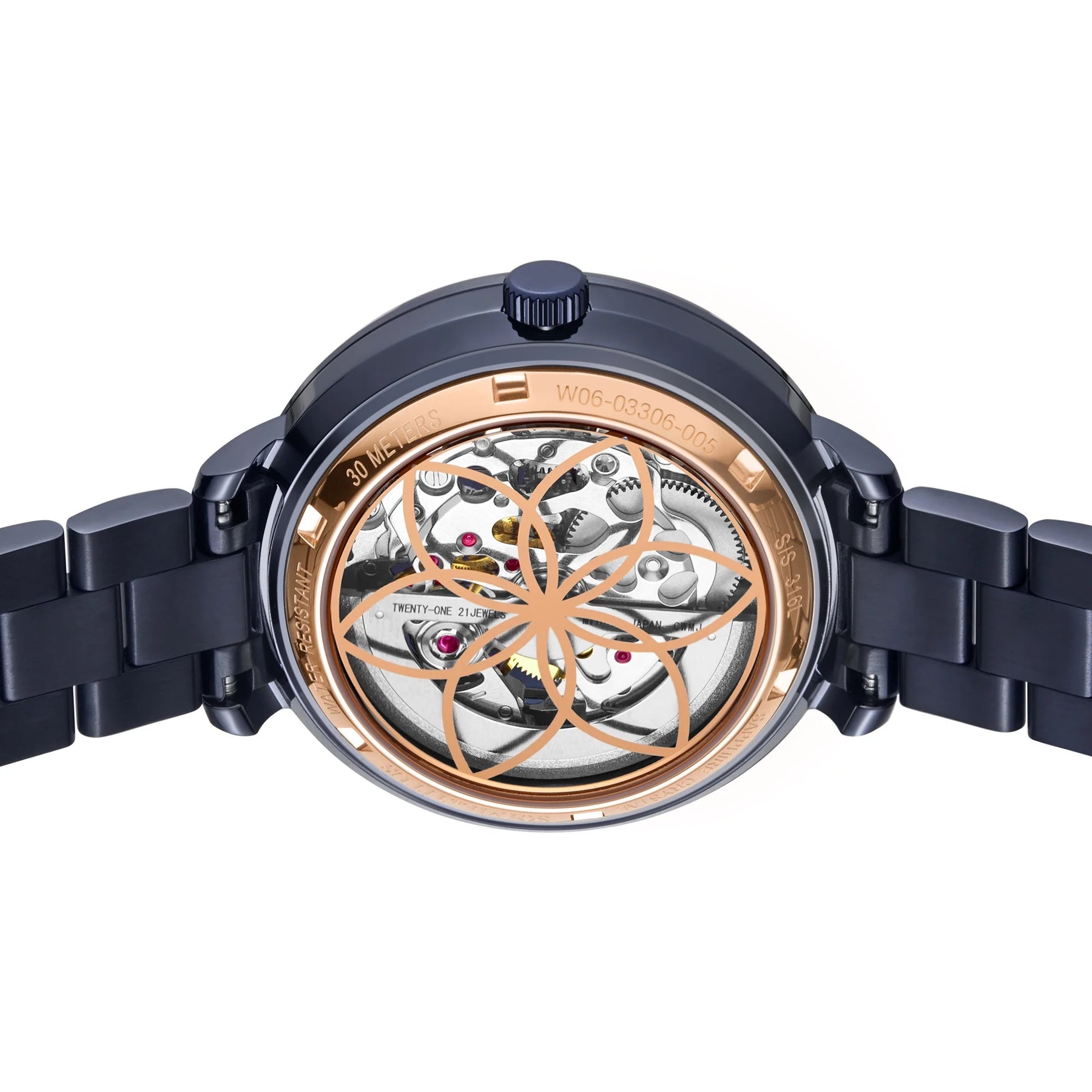 [WOMEN] Enlight 3 Hands Automatic Stainless Steel Watch [W06-03306-005]