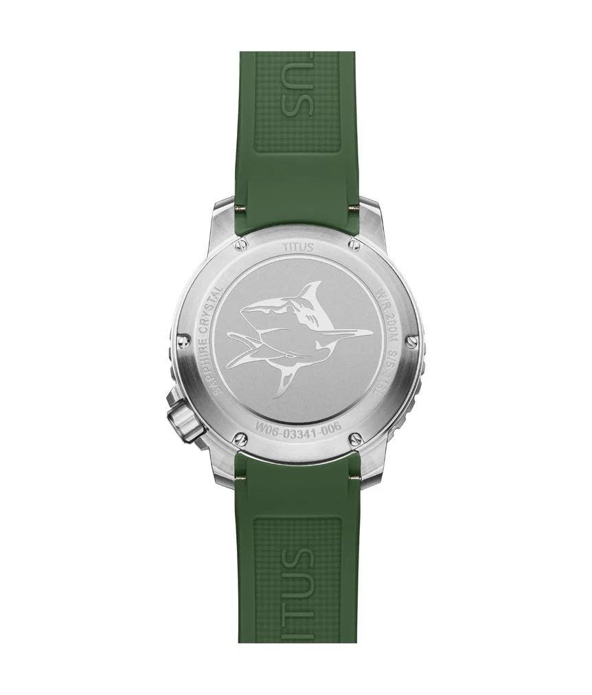 [MEN] The Cape 3 Hands Date Automatic Silicone Watch [W06-03341-006]