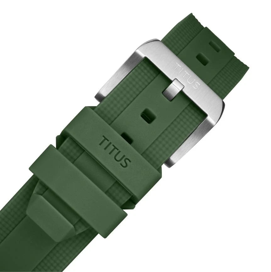 [MEN] The Cape 3 Hands Date Automatic Silicone Watch [W06-03341-006]
