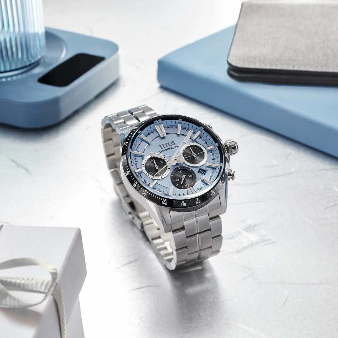[MEN] Saber Chronograph Quartz Stainless Steel Watch [W06-03337-003]