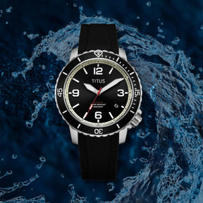 [MEN] The Cape 3 Hands Date Automatic Silicone Watch [W06-03341-004]