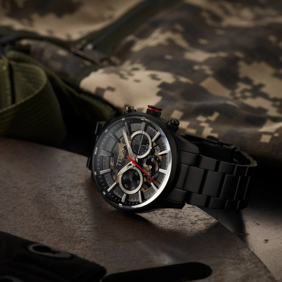 [MEN] Saber Chronograph Quartz Stainless Steel Watch [W06-03287-007]