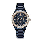 [WOMEN] Perse Multi-Function Quartz Stainless Steel With Ceramic Watch [W06-02108-012]