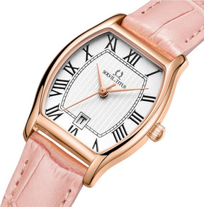 [WOMEN] Barista 3 Hands Date Quartz Leather Watch [W06-02825-012]